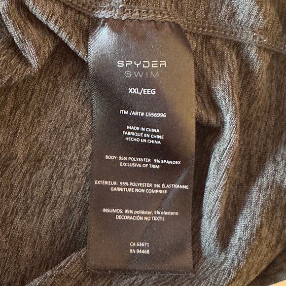 Spyder Men’s Long Sleeve Rash Guard Swim Shirt Size XXL UPF 50+ Surf Sand Sun - Picture 9 of 12